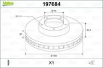 VALEO Disc frana VALEO 197684 (197684)