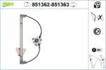 VALEO Mecanism actionare geam VALEO 851363 (851363)