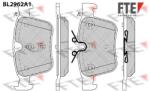 FTE set placute frana, frana disc FTE 9011205 (9011205)