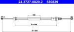 ATE Cablu, frana de parcare ATE 24.3727-0829.2 (24.3727-0829.2)