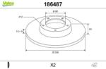 VALEO Disc frana VALEO 186487 (186487)