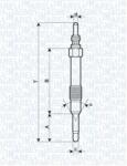 Magneti Marelli Bujie incandescenta MAGNETI MARELLI 062900014304 (062900014304)