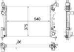 MAHLE Radiator, racire motor MAHLE BEHR *** PREMIUM LINE *** CR 1182 000P (CR 1182 000P)