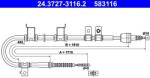 ATE Cablu, frana de parcare ATE 24.3727-3116.2 (24.3727-3116.2)