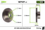 VALEO Disc frana VALEO 187137 (187137)