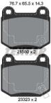 TEXTAR set placute frana, frana disc TEXTAR Q+ 2158001 (2158001)