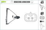 VALEO Mecanism actionare geam VALEO 850359 (850359)