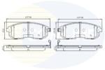 COMLINE set placute frana, frana disc COMLINE CBP32202 (CBP32202)