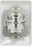 Schneider Electric Priza dubla Schuko 2P E 16A alba cu obturatoare (EL0075620)