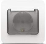 Elbi Priza Schuko cu capac 16A alb mat Jazz (EL0072887)