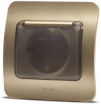 Elbi Priza Schuko cu capac 16A titan Jazz (EL0072947)