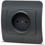 Elbi Priza fara contact de protectie 16A antracit Jazz (EL0072932)
