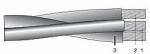 Cabluri T2XIR 50 8 OL-AL 3x70+2x25 , Cablu Energie 0.6 1 kV Aluminiu Multifilar RM SM XLPE + PVC + Fir Portant OL-AL (EL0039697)