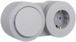 OVIVO Priza cu intrerupator aplicat 16A IP54 gri xOne (EL0083960)