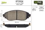 VALEO set placute frana, frana disc VALEO 872004 (872004)