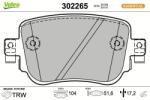 VALEO set placute frana, frana disc VALEO ESSENTIAL 302265 (302265)