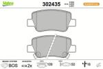 VALEO set placute frana, frana disc VALEO ESSENTIAL 302435 (302435)