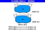ATE set placute frana, frana disc ATE 13.0460-3943.2 (13.0460-3943.2)