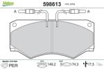 VALEO set placute frana, frana disc VALEO 598613 (598613)