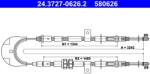ATE Cablu, frana de parcare ATE 24.3727-0626.2 (24.3727-0626.2)