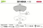 VALEO set placute frana, frana disc VALEO 301484A (301484A)