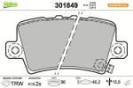 VALEO set placute frana, frana disc VALEO ESSENTIAL 301849 (301849)