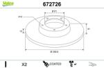 VALEO Disc frana VALEO COATED 672726 (672726)