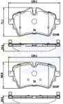 COMLINE set placute frana, frana disc COMLINE CBP02261 (CBP02261)