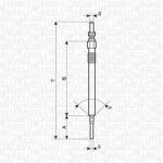 Magneti Marelli Bujie incandescenta MAGNETI MARELLI 062900141304 (062900141304)