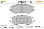 VALEO set placute frana, frana disc VALEO 302724 (302724)