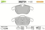 VALEO set placute frana, frana disc VALEO 302731 (302731)