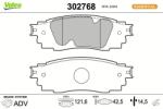 VALEO set placute frana, frana disc VALEO 302768 (302768)