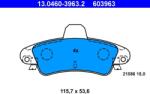 ATE set placute frana, frana disc ATE 13.0460-3963.2 (13.0460-3963.2)