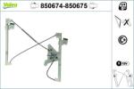 VALEO Mecanism actionare geam VALEO 850674 (850674)