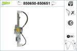 VALEO Mecanism actionare geam VALEO 850651 (850651)