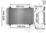 VAN WEZEL Condensator, climatizare VAN WEZEL 09005231 (09005231)