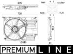 MAHLE Ventilator, radiator MAHLE BEHR *** PREMIUM LINE *** CFF 531 000P (CFF 531 000P)