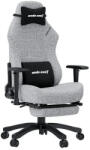 Anda Seat Luna Pro Scaun Gaming Textil cu Brațe Ajustabile și Suport de Picioare Gri (AD18T-44-G-F)
