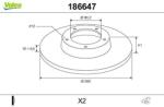 VALEO Disc frana VALEO 186647 (186647)