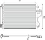 VALEO Condensator, climatizare VALEO 814396 (814396)