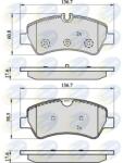 COMLINE set placute frana, frana disc COMLINE CBP02143 (CBP02143)