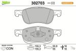 VALEO set placute frana, frana disc VALEO 302703 (302703)