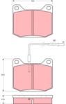 TRW set placute frana, frana disc TRW GDB151 (GDB151)