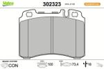VALEO set placute frana, frana disc VALEO 302323 (302323)