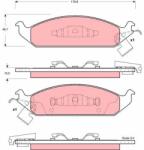 TRW set placute frana, frana disc TRW GDB4016 (GDB4016)