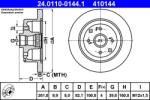 ATE Disc frana ATE 24.0110-0144.1 (24.0110-0144.1)