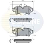 COMLINE set placute frana, frana disc COMLINE CBP01759 (CBP01759)