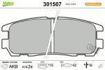 VALEO set placute frana, frana disc VALEO ESSENTIAL 301507 (301507)