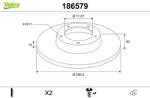 VALEO Disc frana VALEO 186579 (186579)
