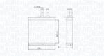 Magneti Marelli Schimbător de căldură, încălzire habitaclu MAGNETI MARELLI 350218493000 (350218493000)